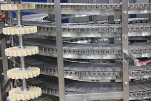 Messen von Spiralkäfig-Förderbändern
